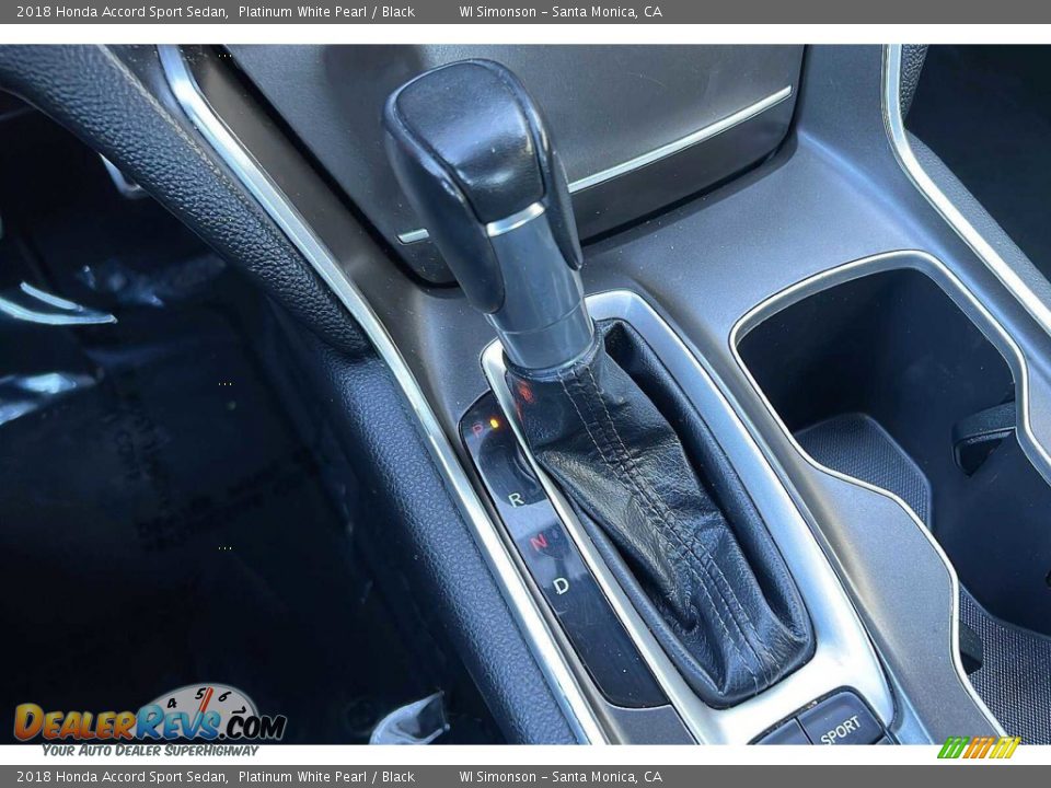 2018 Honda Accord Sport Sedan Platinum White Pearl / Black Photo #24