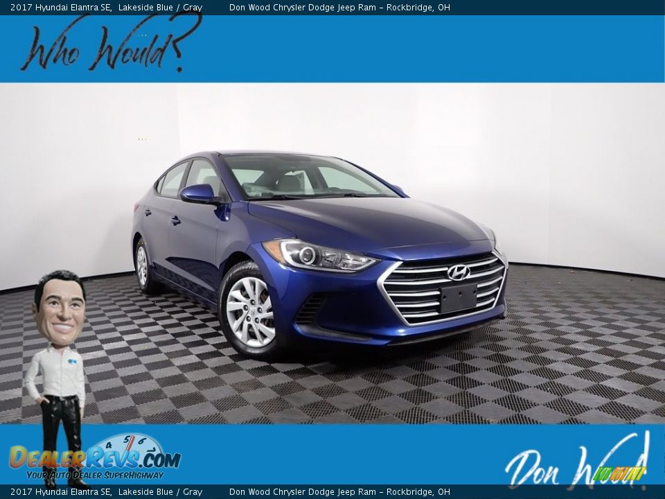 2017 Hyundai Elantra SE Lakeside Blue / Gray Photo #1