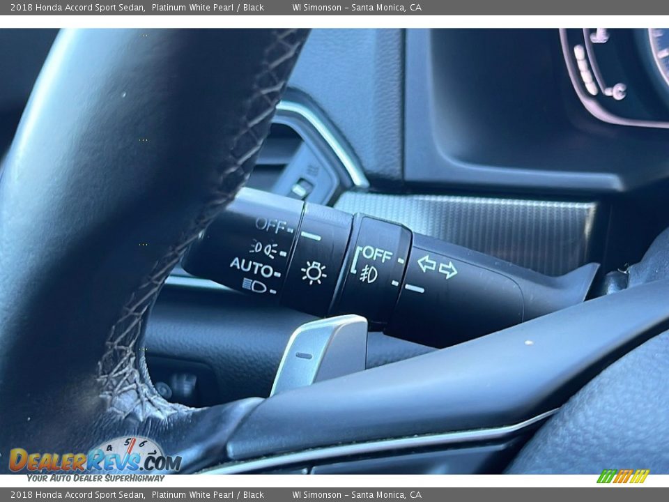 2018 Honda Accord Sport Sedan Platinum White Pearl / Black Photo #29