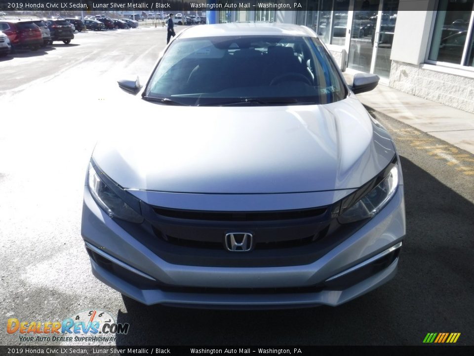 2019 Honda Civic LX Sedan Lunar Silver Metallic / Black Photo #3