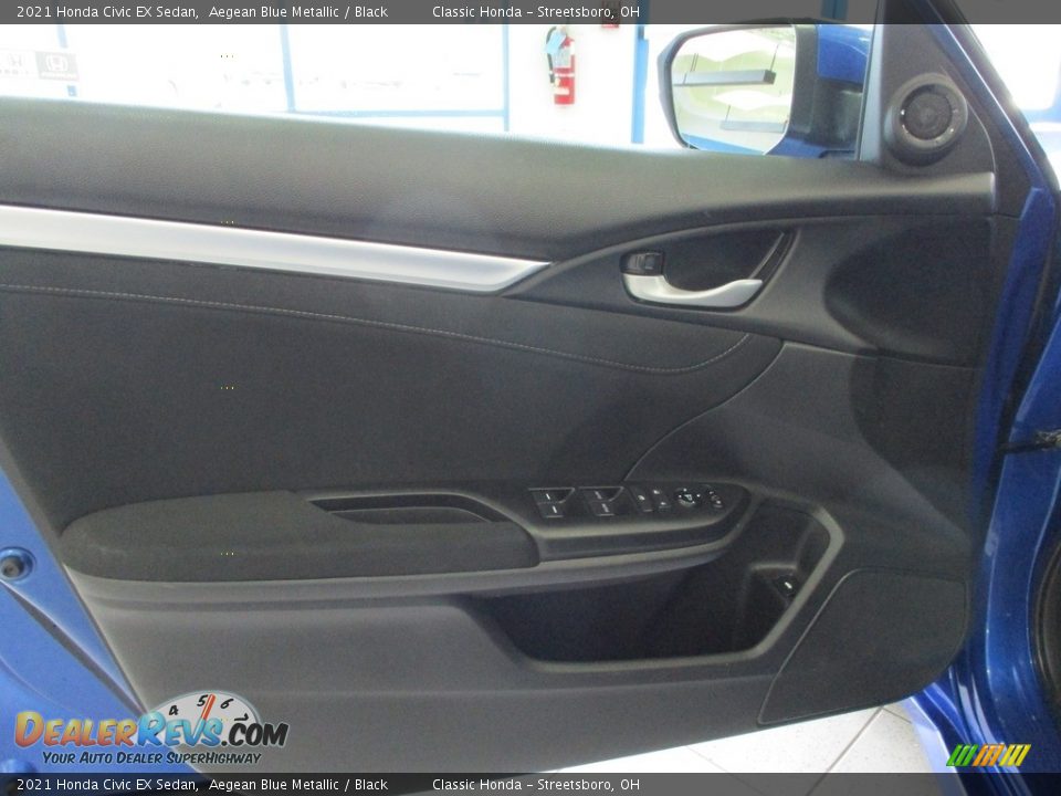 2021 Honda Civic EX Sedan Aegean Blue Metallic / Black Photo #14