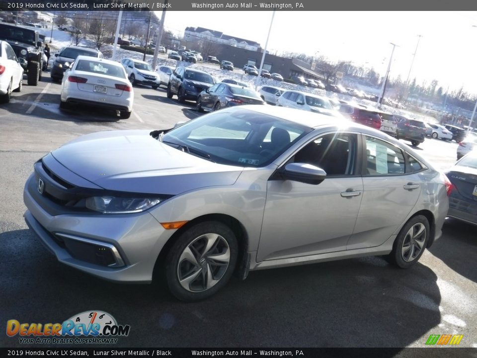 2019 Honda Civic LX Sedan Lunar Silver Metallic / Black Photo #4