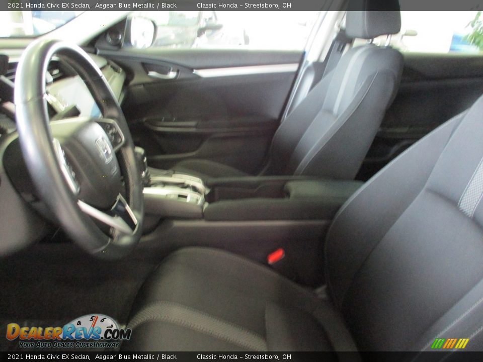 2021 Honda Civic EX Sedan Aegean Blue Metallic / Black Photo #16