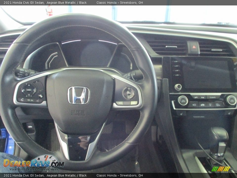 2021 Honda Civic EX Sedan Aegean Blue Metallic / Black Photo #18