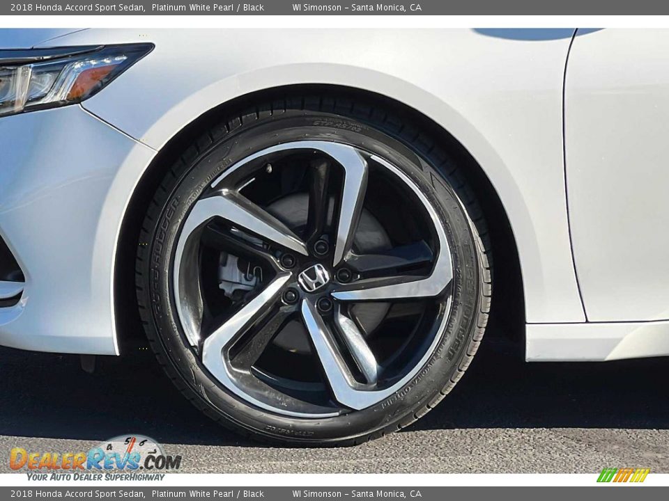 2018 Honda Accord Sport Sedan Platinum White Pearl / Black Photo #34
