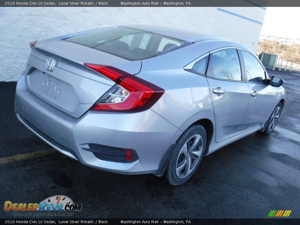 2019 Honda Civic LX Sedan Lunar Silver Metallic / Black Photo #8