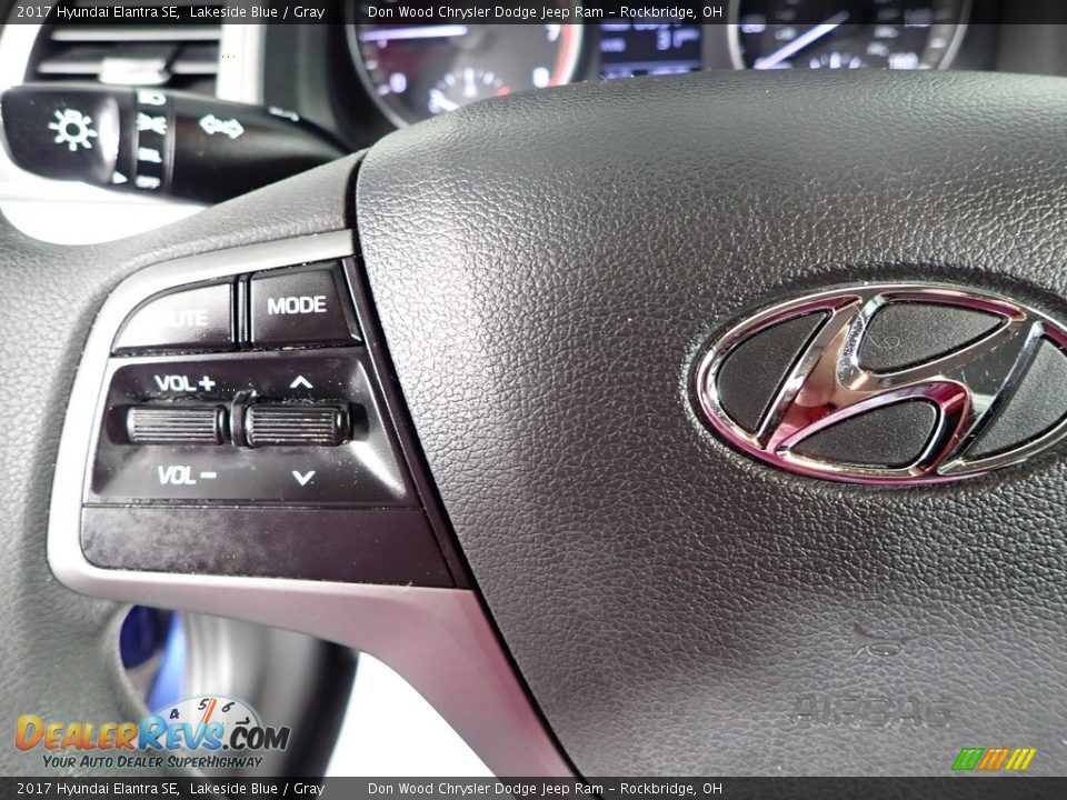 2017 Hyundai Elantra SE Lakeside Blue / Gray Photo #13
