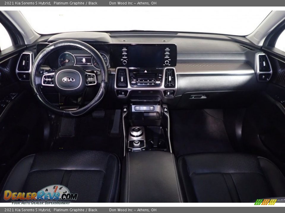 Black Interior - 2021 Kia Sorento S Hybrid Photo #20
