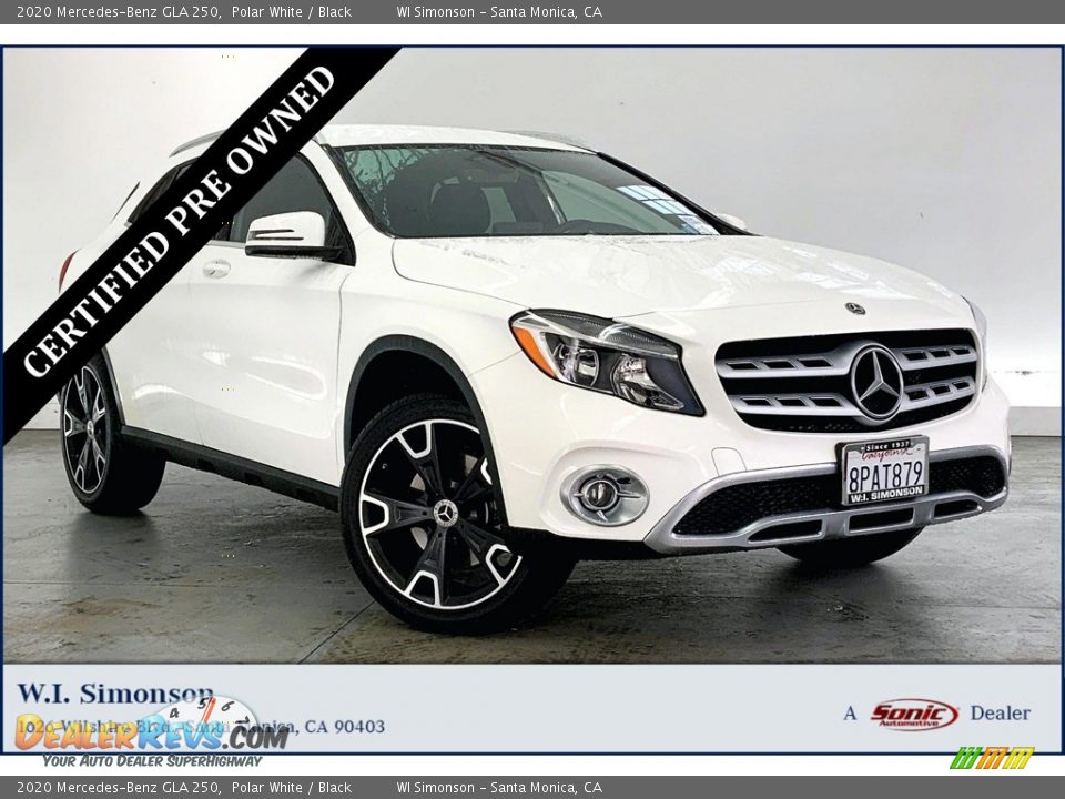 2020 Mercedes-Benz GLA 250 Polar White / Black Photo #1