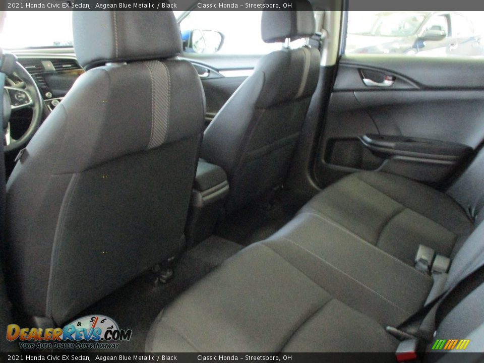 2021 Honda Civic EX Sedan Aegean Blue Metallic / Black Photo #26