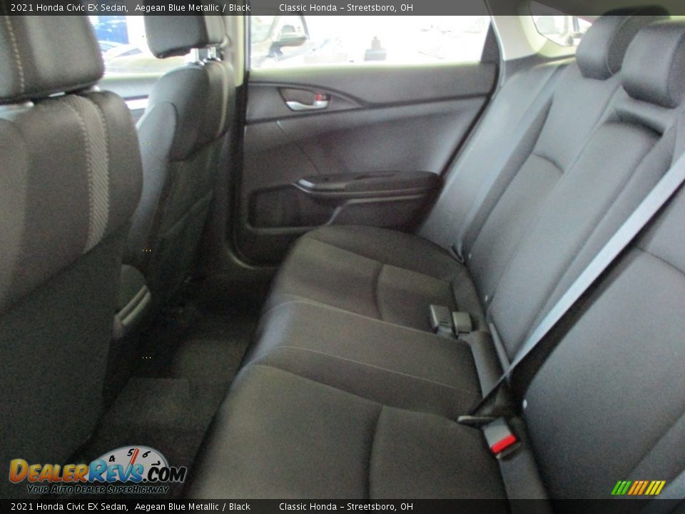 2021 Honda Civic EX Sedan Aegean Blue Metallic / Black Photo #27