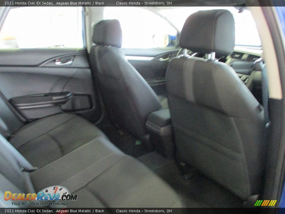 2021 Honda Civic EX Sedan Aegean Blue Metallic / Black Photo #30