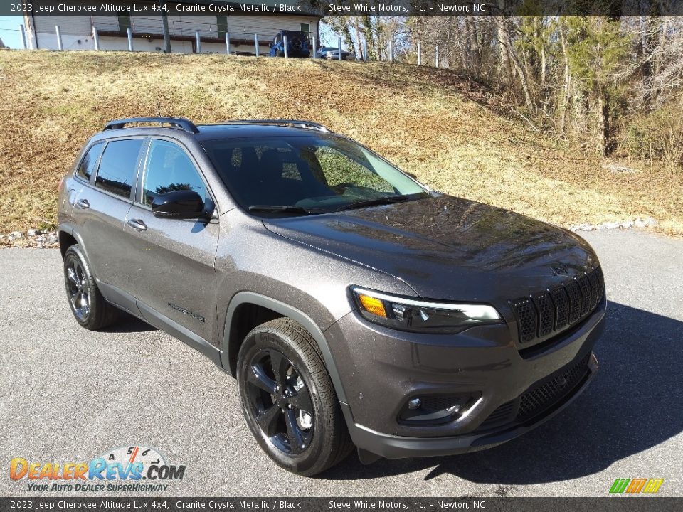 2023 Jeep Cherokee Altitude Lux 4x4 Granite Crystal Metallic / Black Photo #4