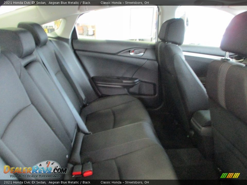 2021 Honda Civic EX Sedan Aegean Blue Metallic / Black Photo #31
