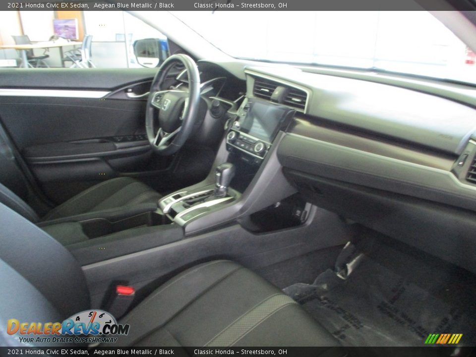 2021 Honda Civic EX Sedan Aegean Blue Metallic / Black Photo #33