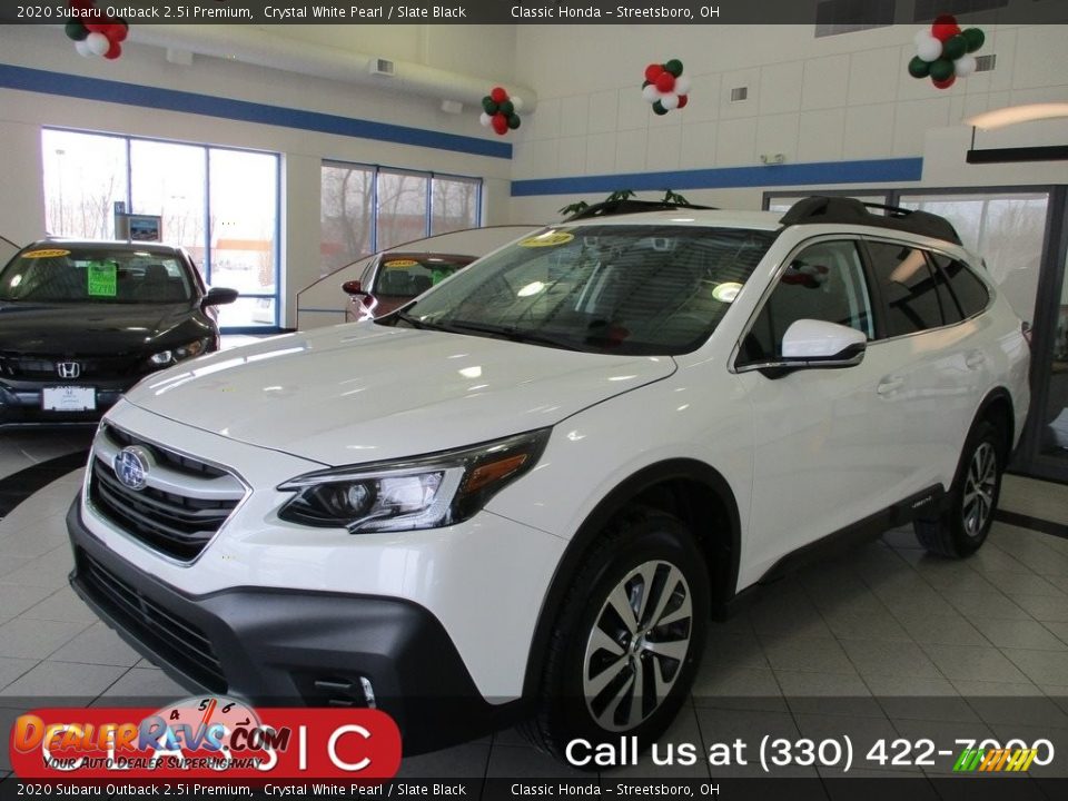 2020 Subaru Outback 2.5i Premium Crystal White Pearl / Slate Black Photo #1