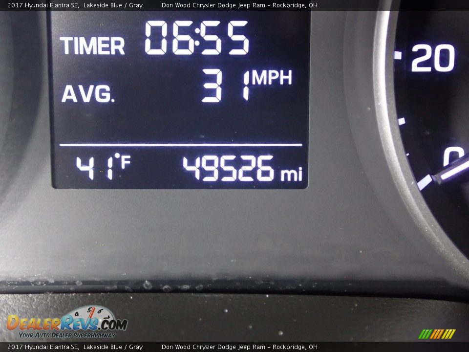 2017 Hyundai Elantra SE Lakeside Blue / Gray Photo #28