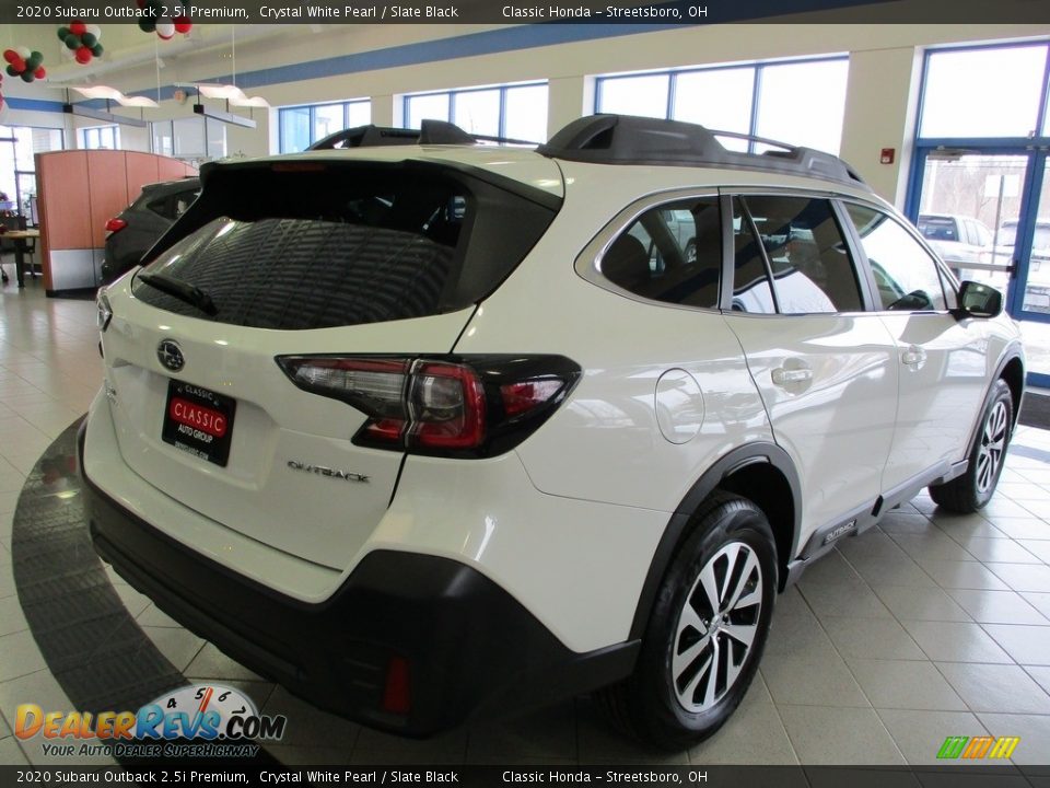 2020 Subaru Outback 2.5i Premium Crystal White Pearl / Slate Black Photo #8