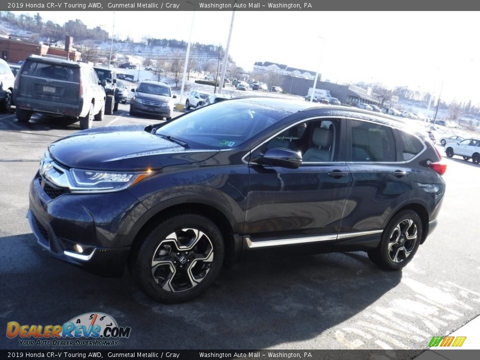 2019 Honda CR-V Touring AWD Gunmetal Metallic / Gray Photo #6