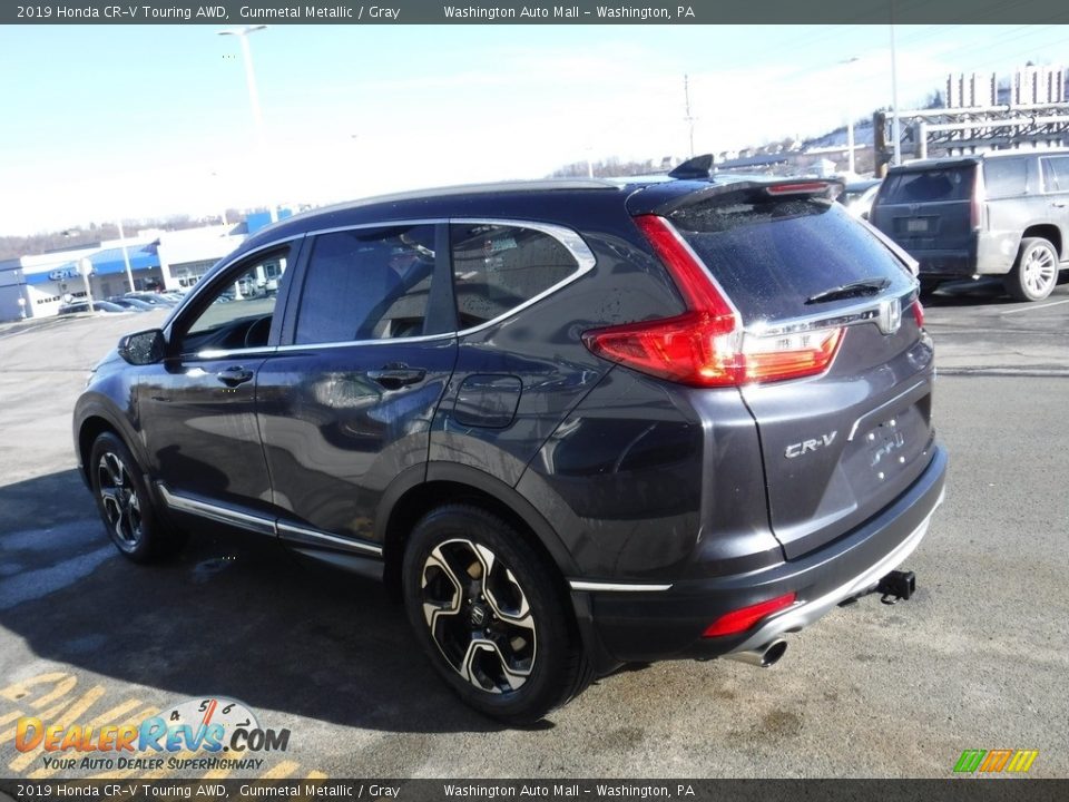 2019 Honda CR-V Touring AWD Gunmetal Metallic / Gray Photo #7