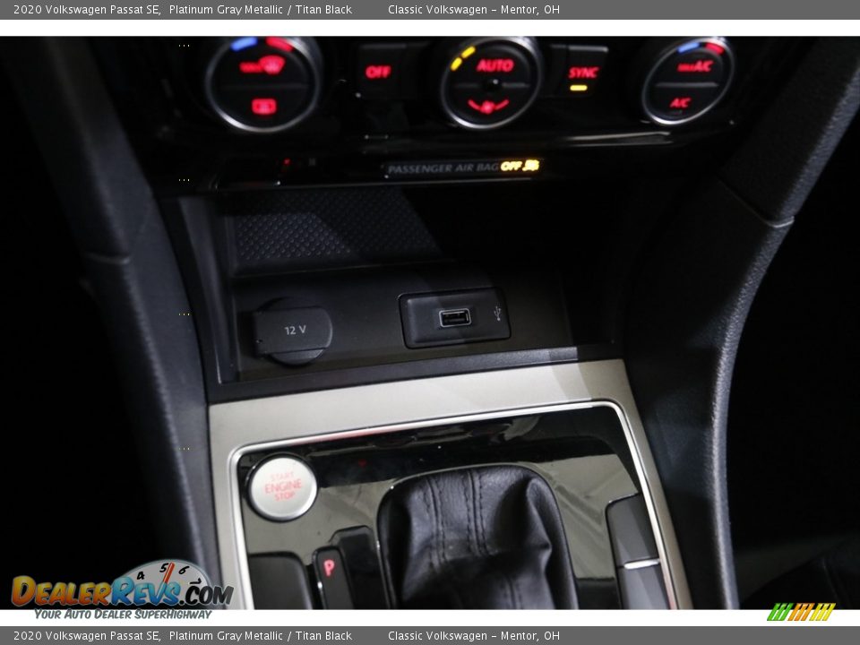2020 Volkswagen Passat SE Platinum Gray Metallic / Titan Black Photo #14