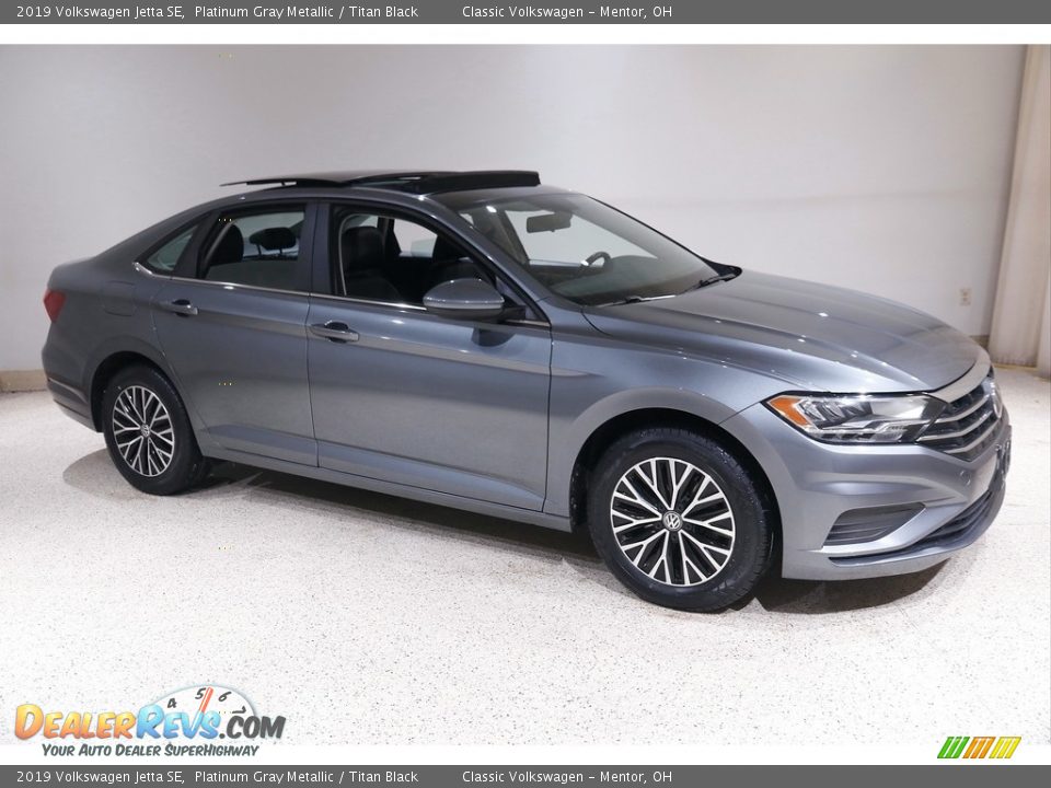 2019 Volkswagen Jetta SE Platinum Gray Metallic / Titan Black Photo #1