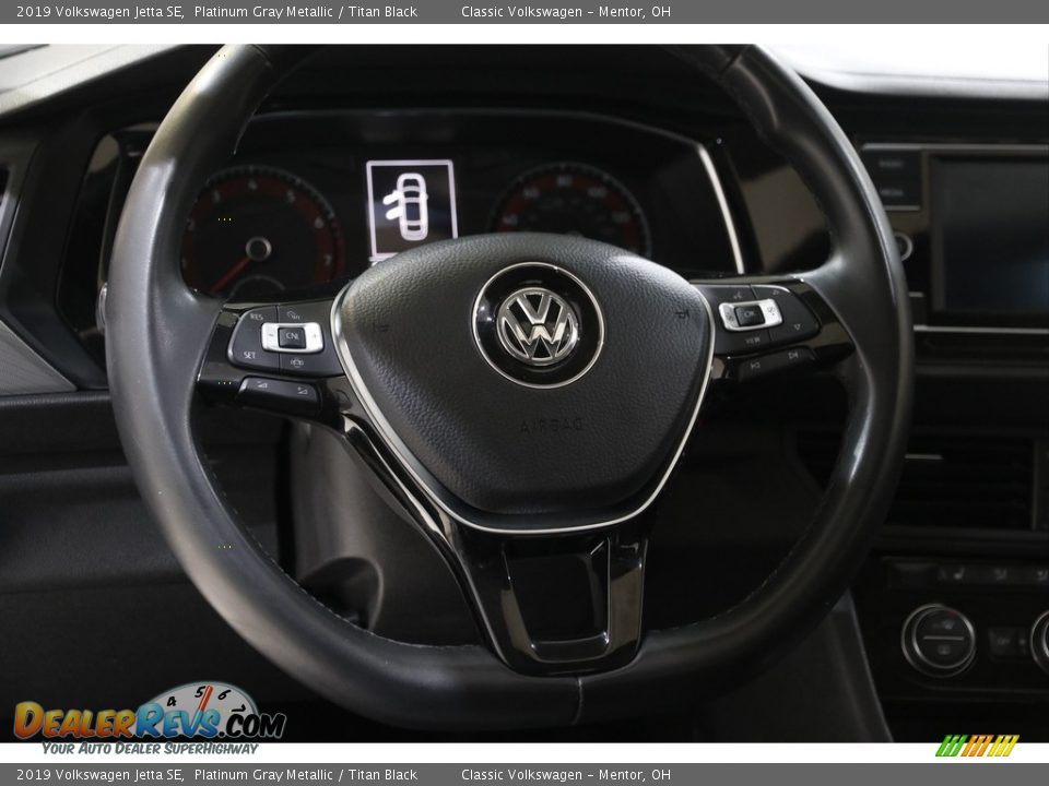2019 Volkswagen Jetta SE Platinum Gray Metallic / Titan Black Photo #7