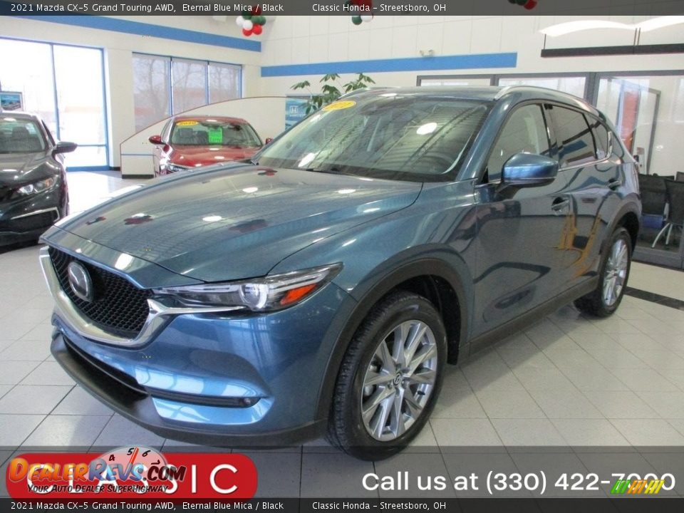 2021 Mazda CX-5 Grand Touring AWD Eternal Blue Mica / Black Photo #1