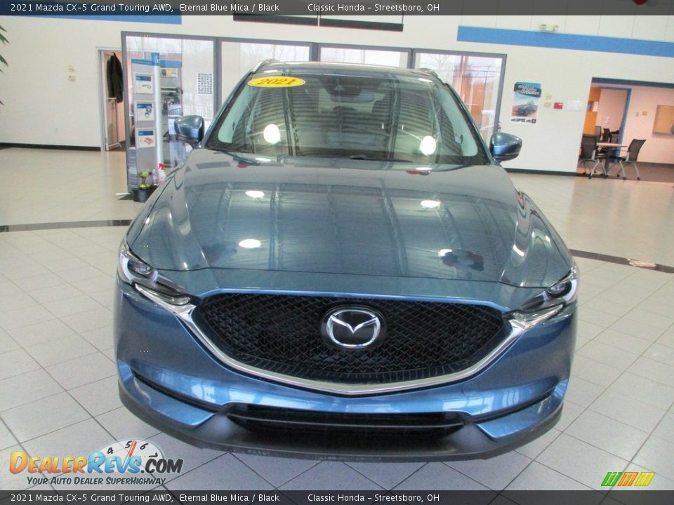 2021 Mazda CX-5 Grand Touring AWD Eternal Blue Mica / Black Photo #2