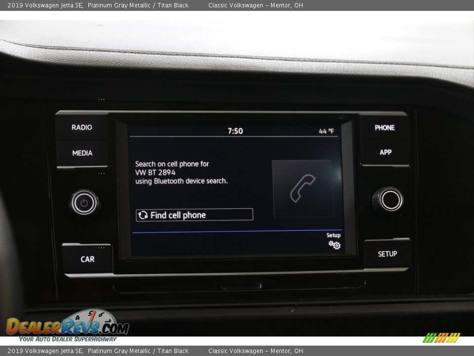 2019 Volkswagen Jetta SE Platinum Gray Metallic / Titan Black Photo #11