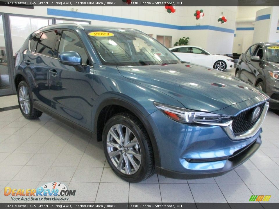 2021 Mazda CX-5 Grand Touring AWD Eternal Blue Mica / Black Photo #4