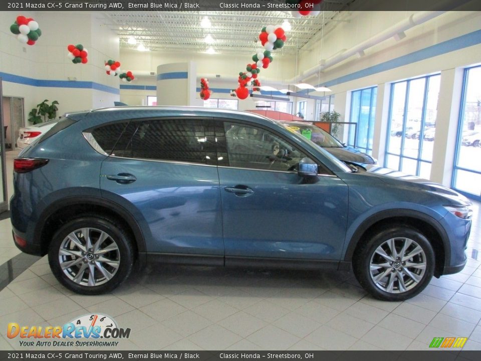 2021 Mazda CX-5 Grand Touring AWD Eternal Blue Mica / Black Photo #6