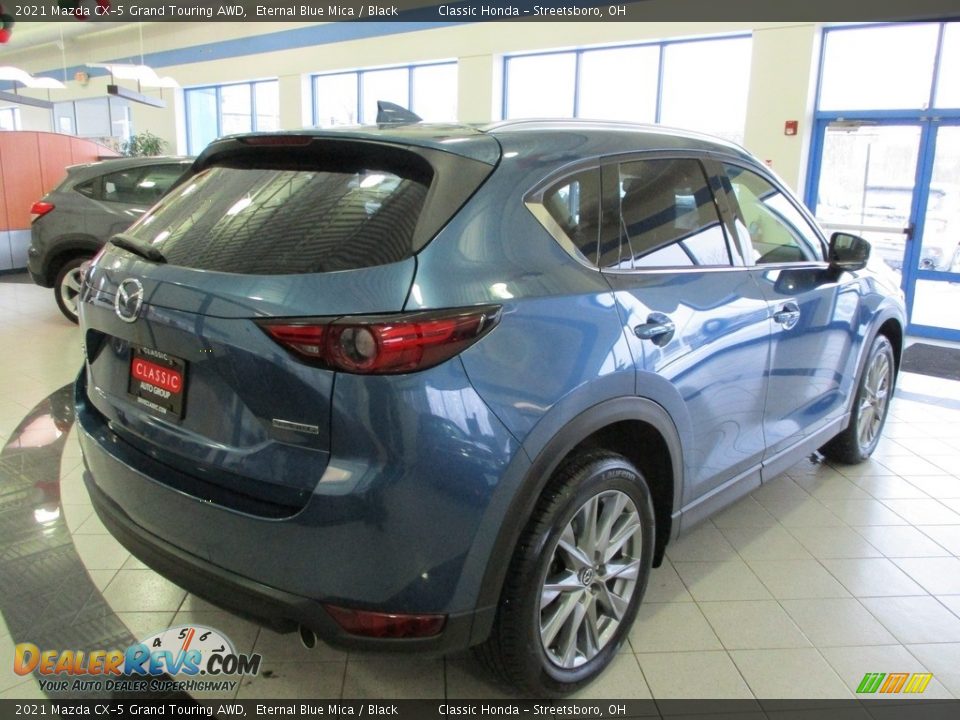 2021 Mazda CX-5 Grand Touring AWD Eternal Blue Mica / Black Photo #8