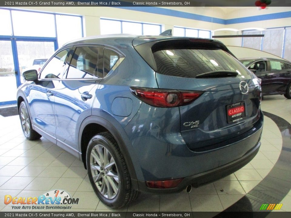 2021 Mazda CX-5 Grand Touring AWD Eternal Blue Mica / Black Photo #10