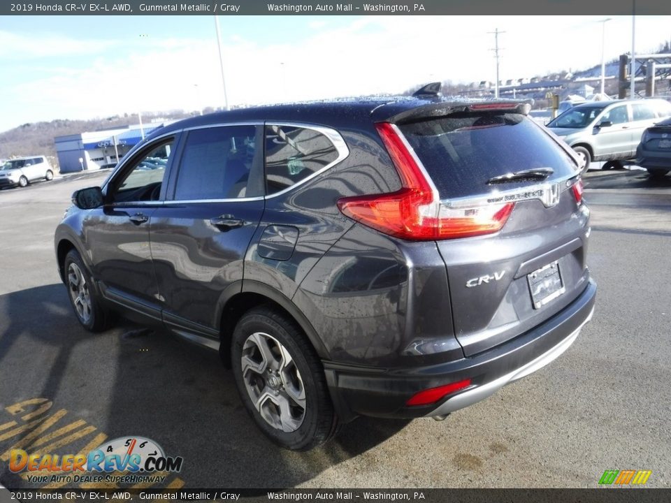 2019 Honda CR-V EX-L AWD Gunmetal Metallic / Gray Photo #7