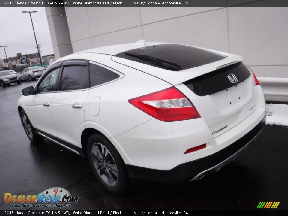 White Diamond Pearl 2015 Honda Crosstour EX-L V6 4WD Photo #9