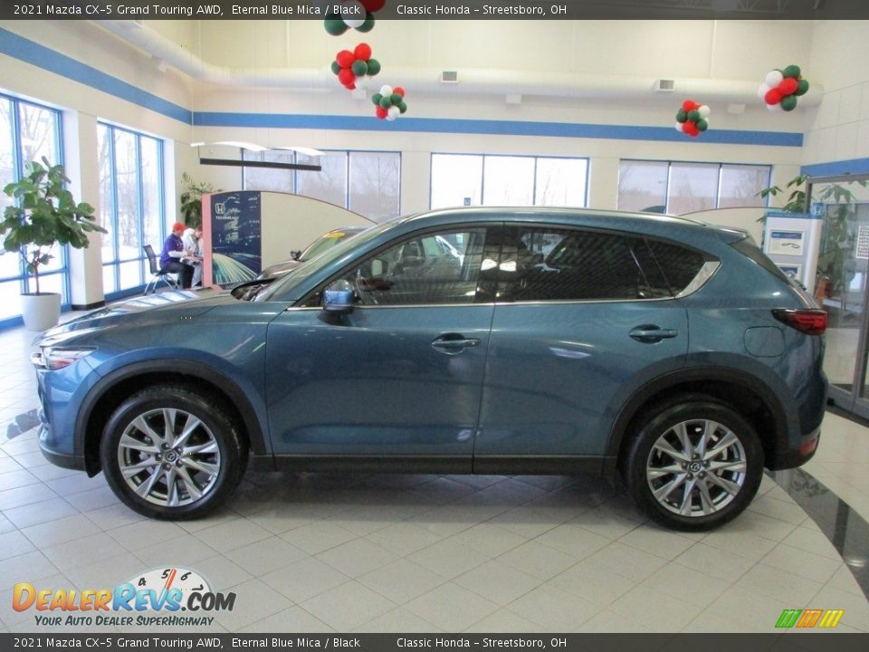 2021 Mazda CX-5 Grand Touring AWD Eternal Blue Mica / Black Photo #12