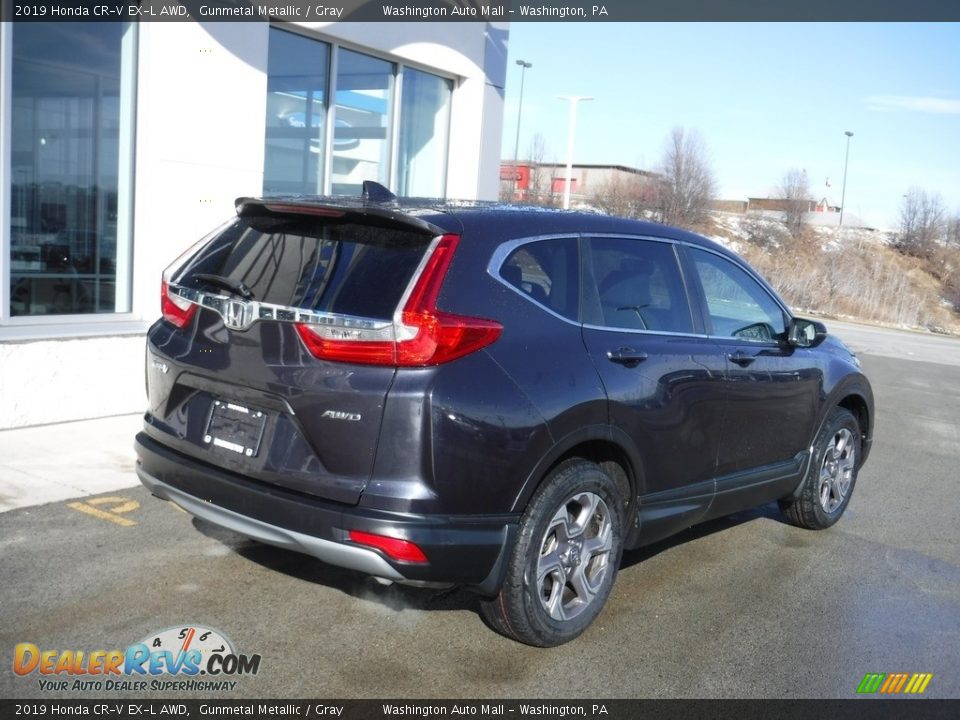 2019 Honda CR-V EX-L AWD Gunmetal Metallic / Gray Photo #9