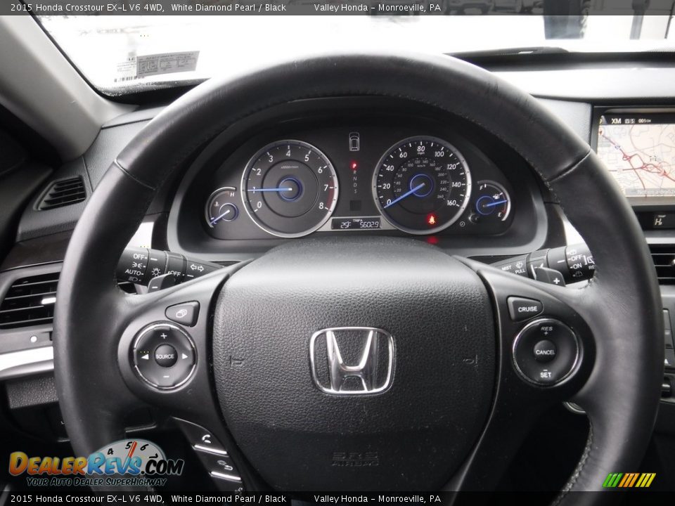 2015 Honda Crosstour EX-L V6 4WD Steering Wheel Photo #23