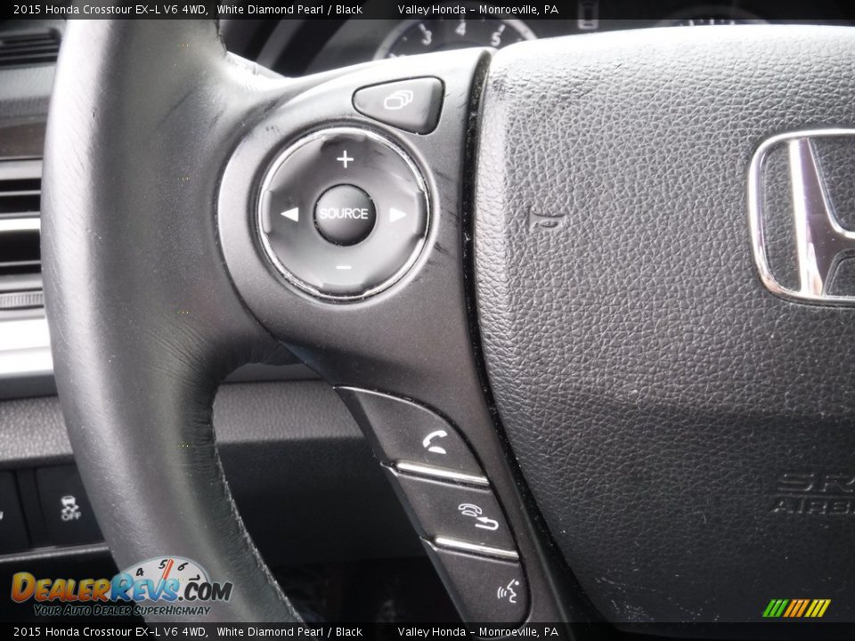 2015 Honda Crosstour EX-L V6 4WD Steering Wheel Photo #24