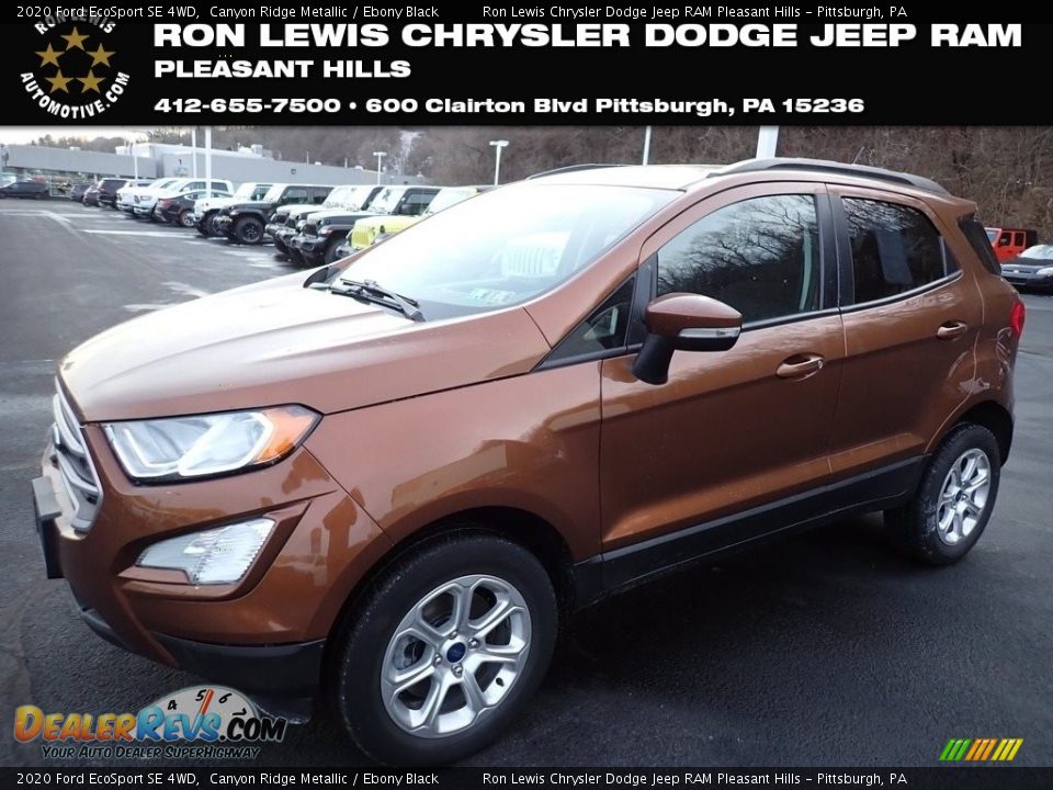 2020 Ford EcoSport SE 4WD Canyon Ridge Metallic / Ebony Black Photo #1