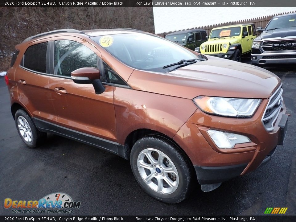 2020 Ford EcoSport SE 4WD Canyon Ridge Metallic / Ebony Black Photo #8