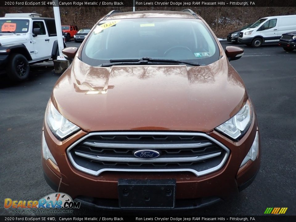 2020 Ford EcoSport SE 4WD Canyon Ridge Metallic / Ebony Black Photo #9