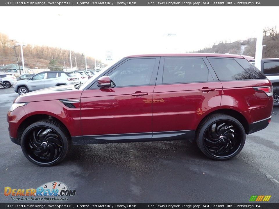 2016 Land Rover Range Rover Sport HSE Firenze Red Metallic / Ebony/Cirrus Photo #2