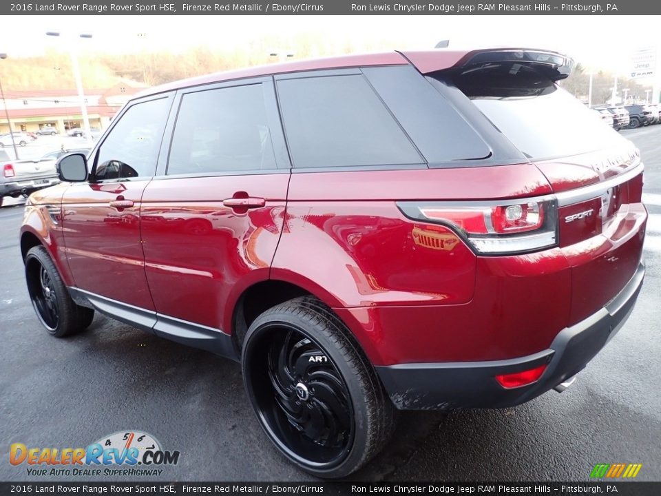 2016 Land Rover Range Rover Sport HSE Firenze Red Metallic / Ebony/Cirrus Photo #3