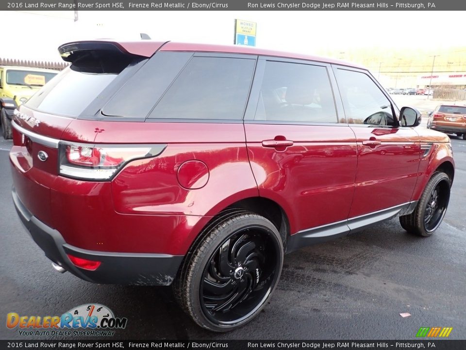 2016 Land Rover Range Rover Sport HSE Firenze Red Metallic / Ebony/Cirrus Photo #6