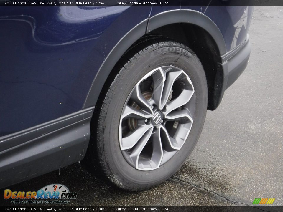 2020 Honda CR-V EX-L AWD Obsidian Blue Pearl / Gray Photo #4