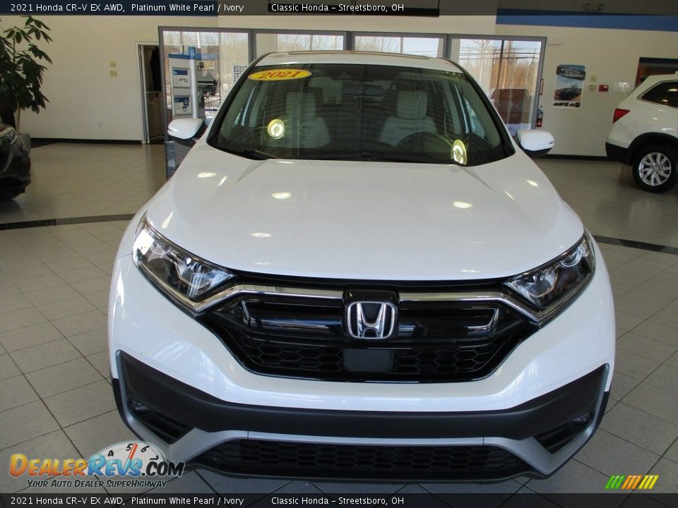 2021 Honda CR-V EX AWD Platinum White Pearl / Ivory Photo #2