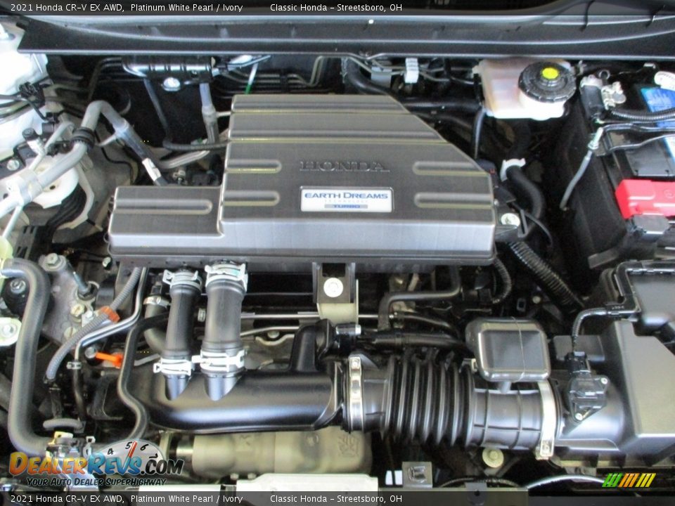 2021 Honda CR-V EX AWD Platinum White Pearl / Ivory Photo #3