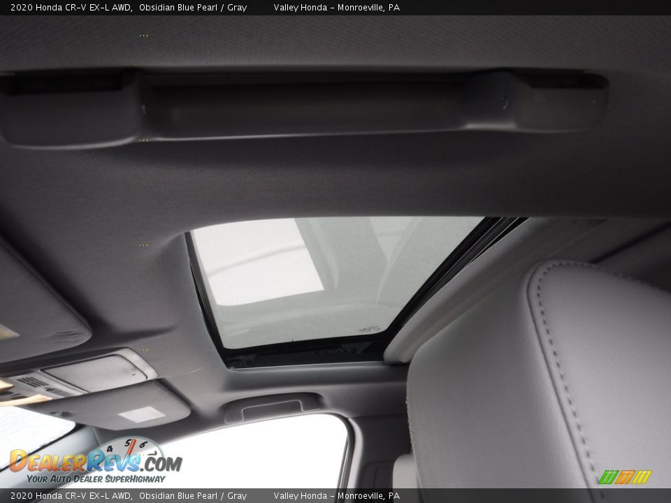 2020 Honda CR-V EX-L AWD Obsidian Blue Pearl / Gray Photo #11